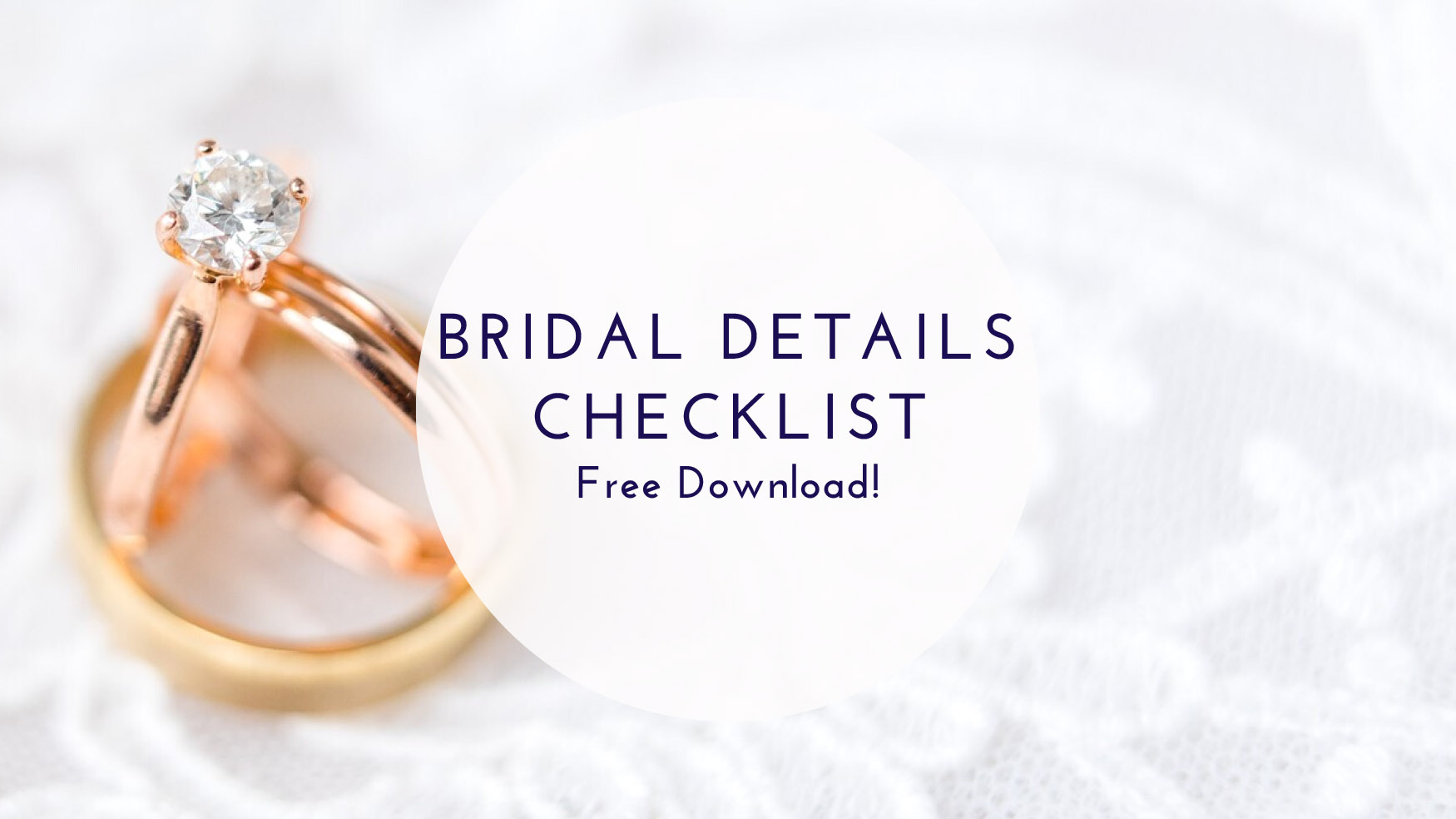 bridal details checklist